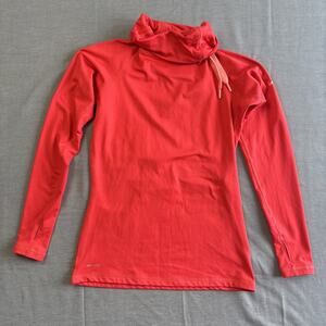 Nike Pro Hyperwarm Dri-FIT Max Fusion Mock Neck pullover Women’s M Pink Red